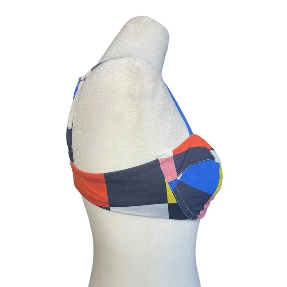 Cala de la Cruz Bikini‎ Top M Colorblock Underwire Swim Beach Resort Chic - Picture 5 of 7